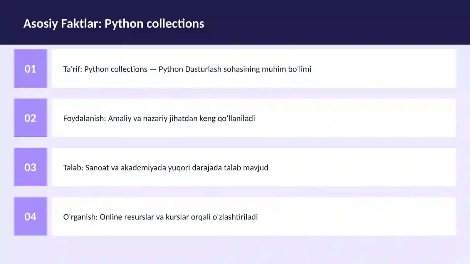 Python collections 3