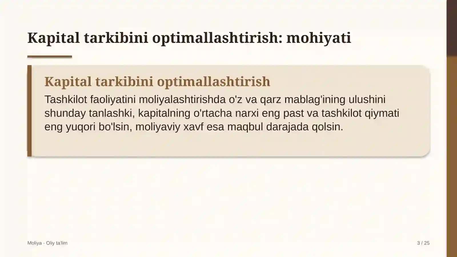 Teatrlarda kapital tarkibini optimallashtirish 3