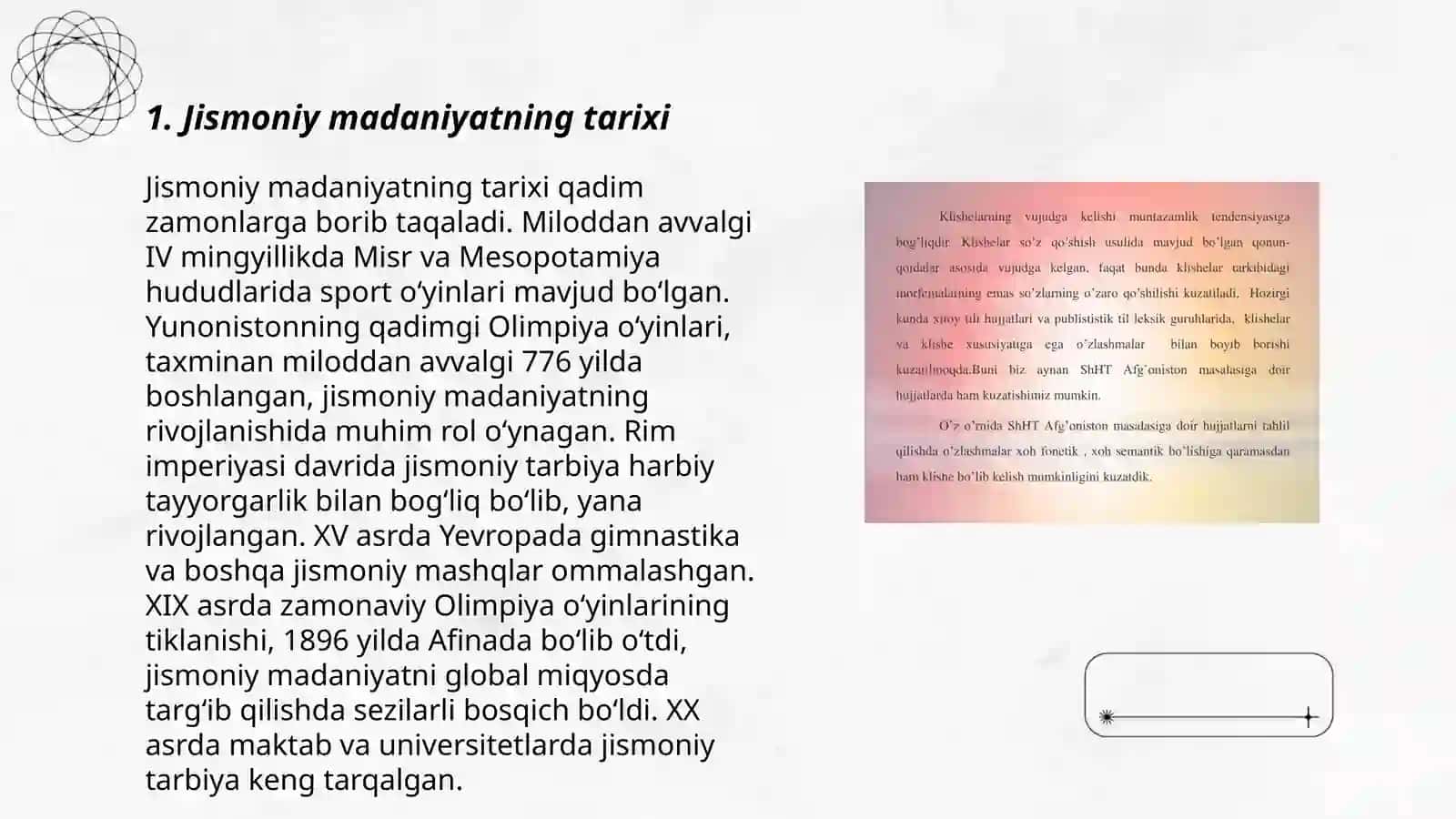 Jismoniy madaniyat tizimini vujudga kelishi 3