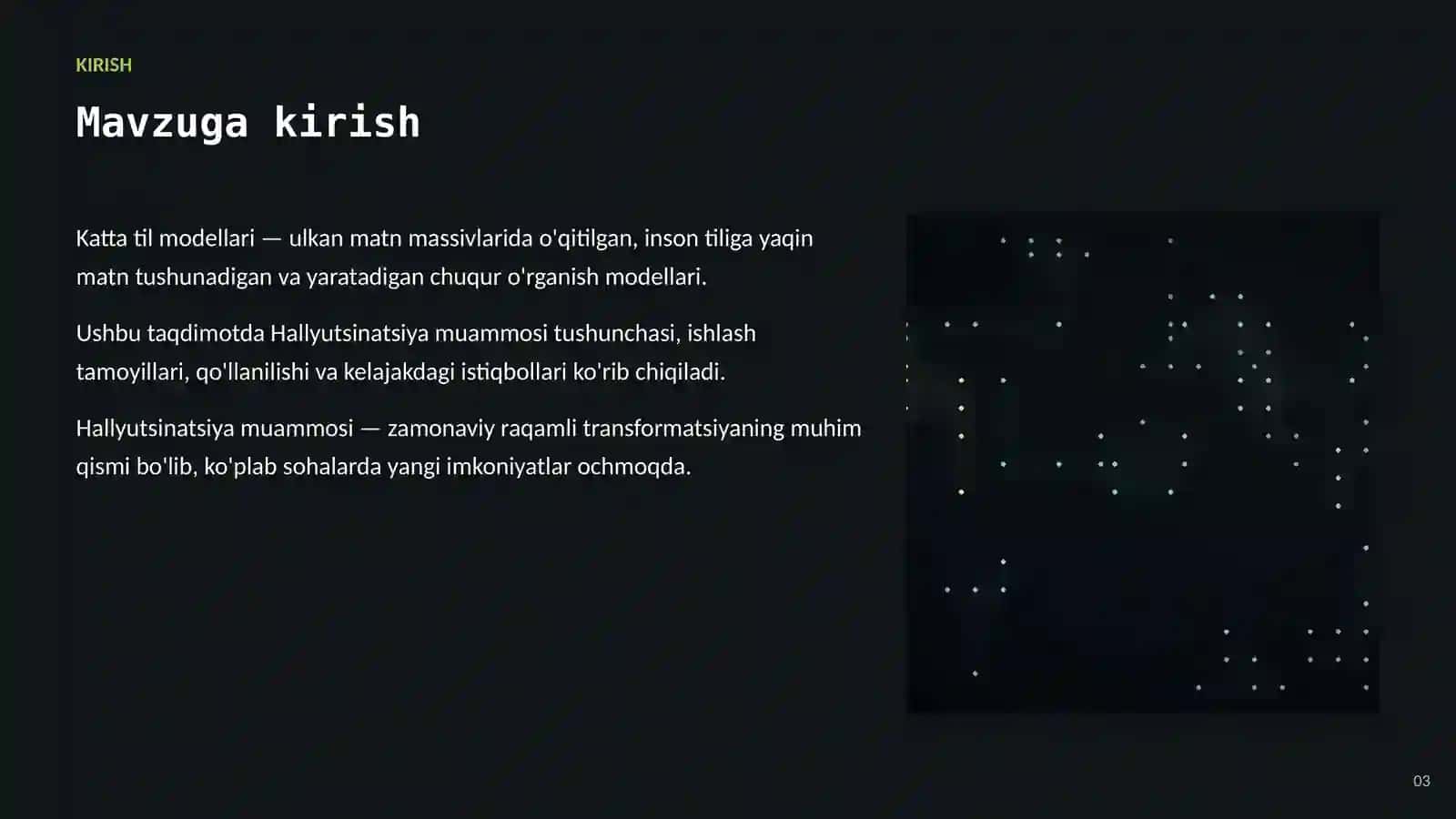 SUN'IY INTELLEKT • KATTA TIL MODELLARI (LLM) 3
