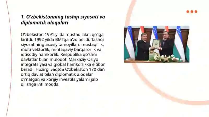 Òzbekiston va Jahon hamjamiyati 3