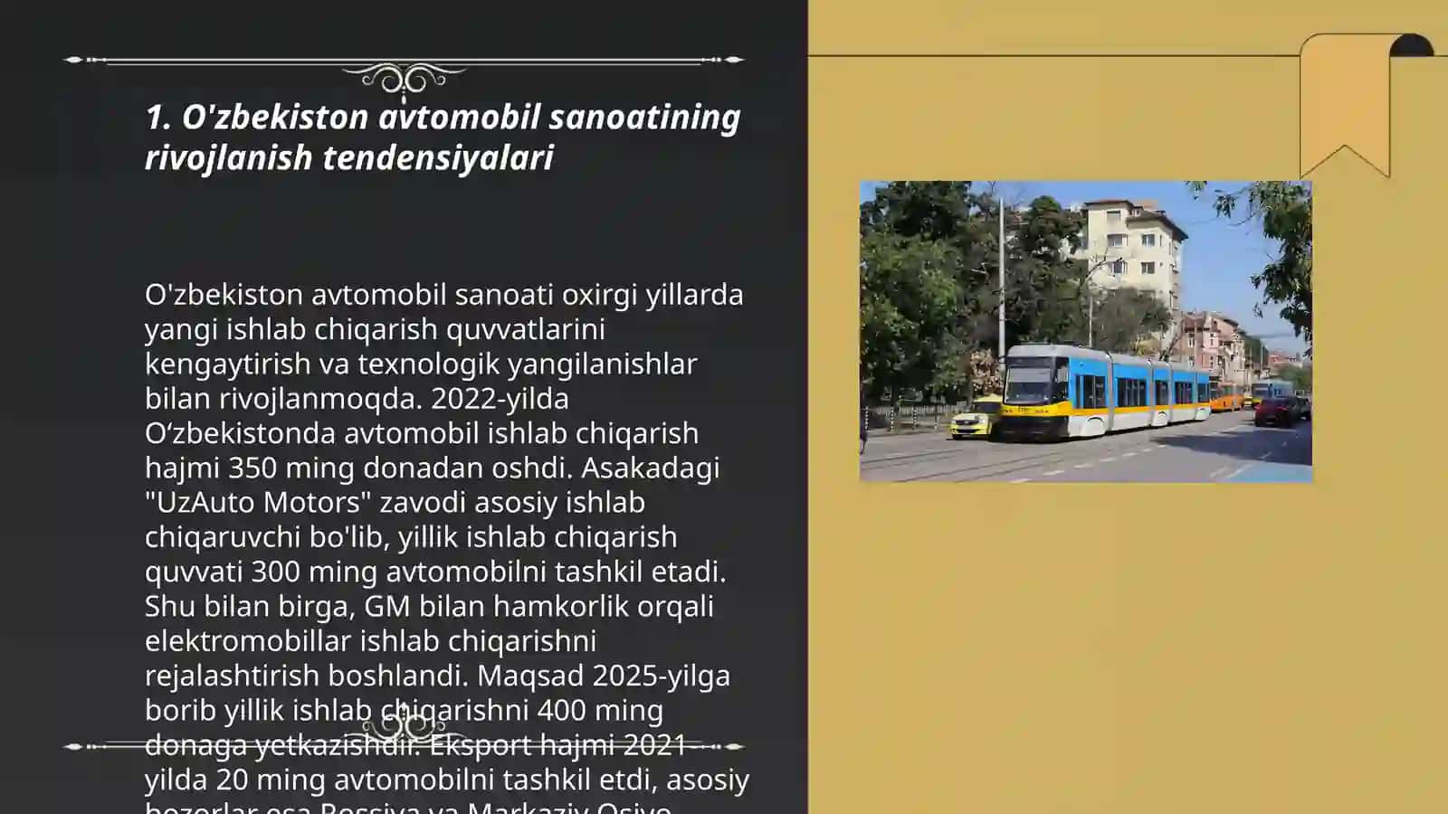 O'zbekiston avtomobil sanoatining istiqboli 3