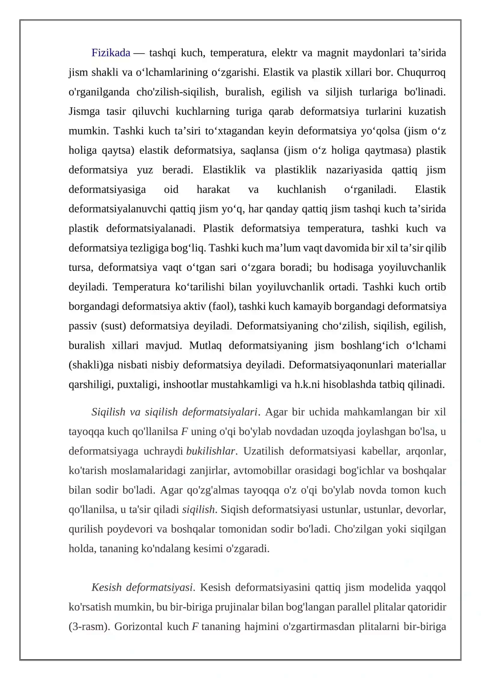 Deformatsiya va uning turlari 3