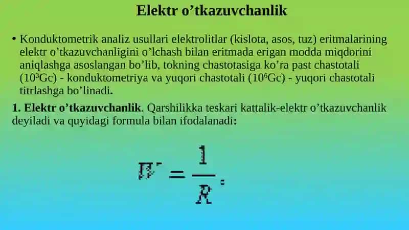 KONDUKTOMETRIK ANALIZ USULLARI 3