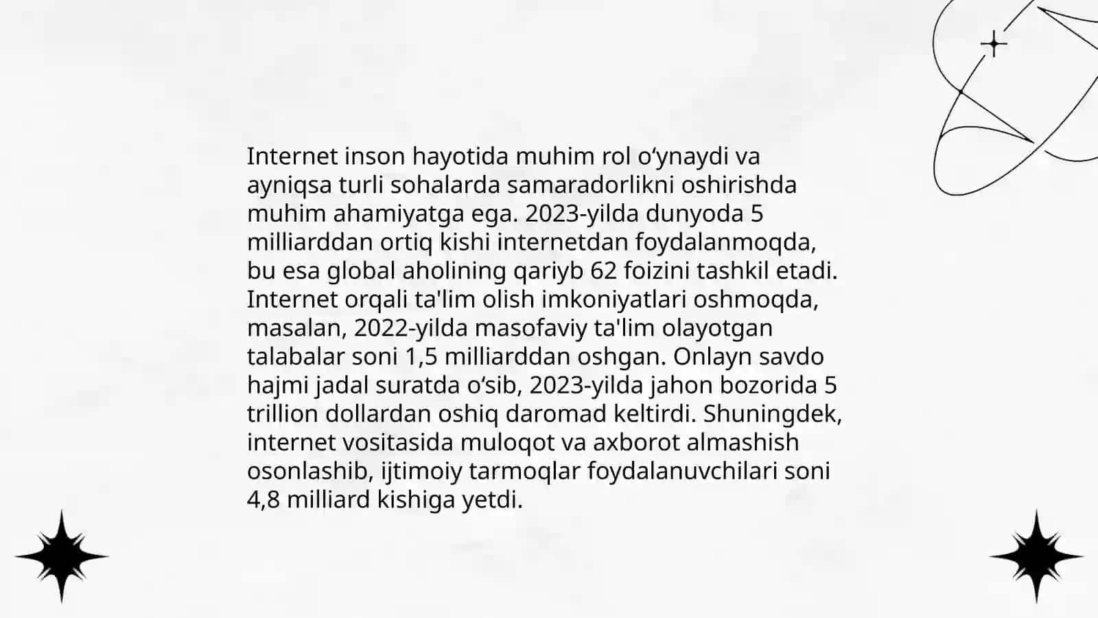 Internetning inson hayotidagi o‘rni 3