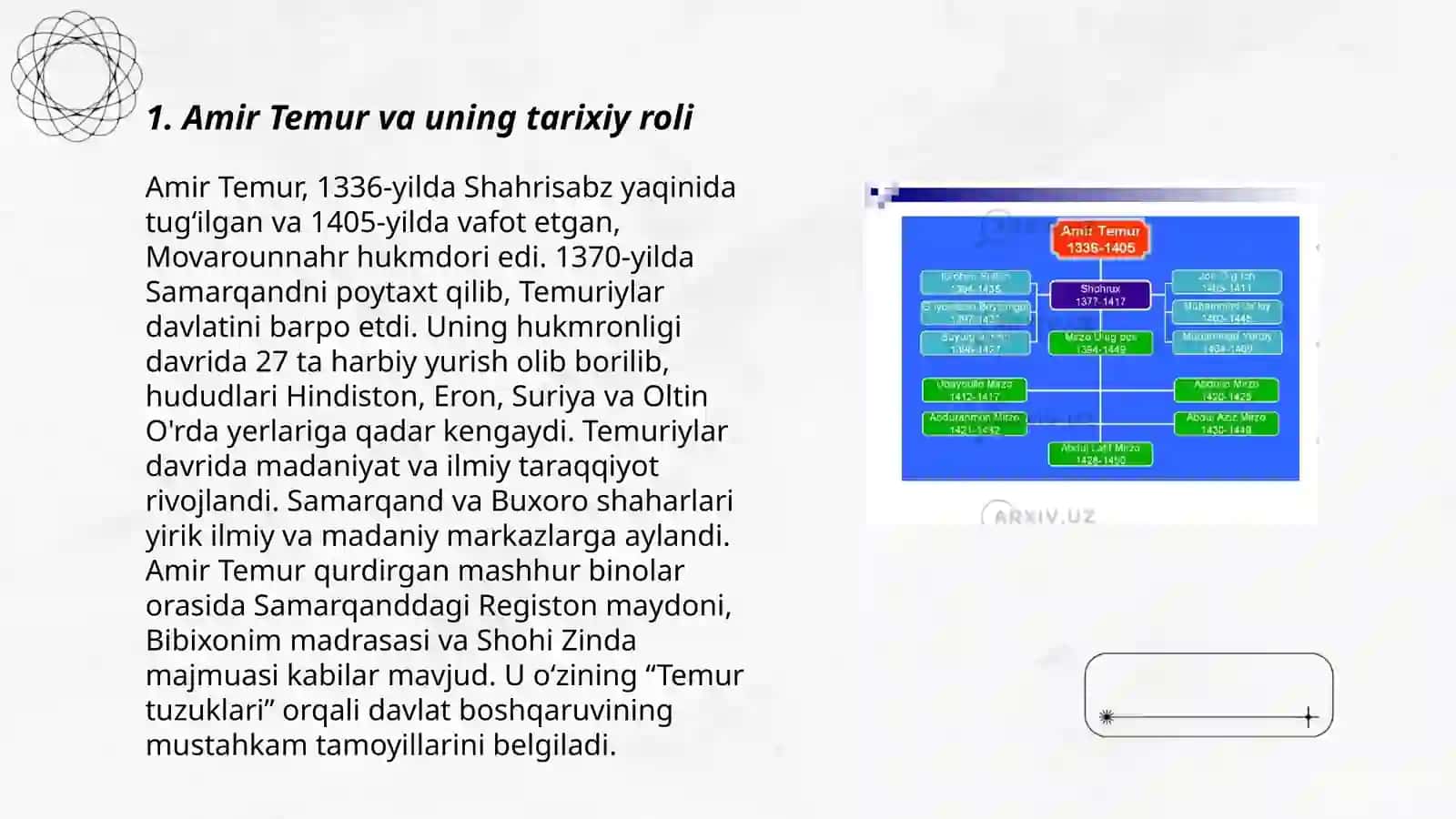 Amir Temur va uning tarixiy roli 3