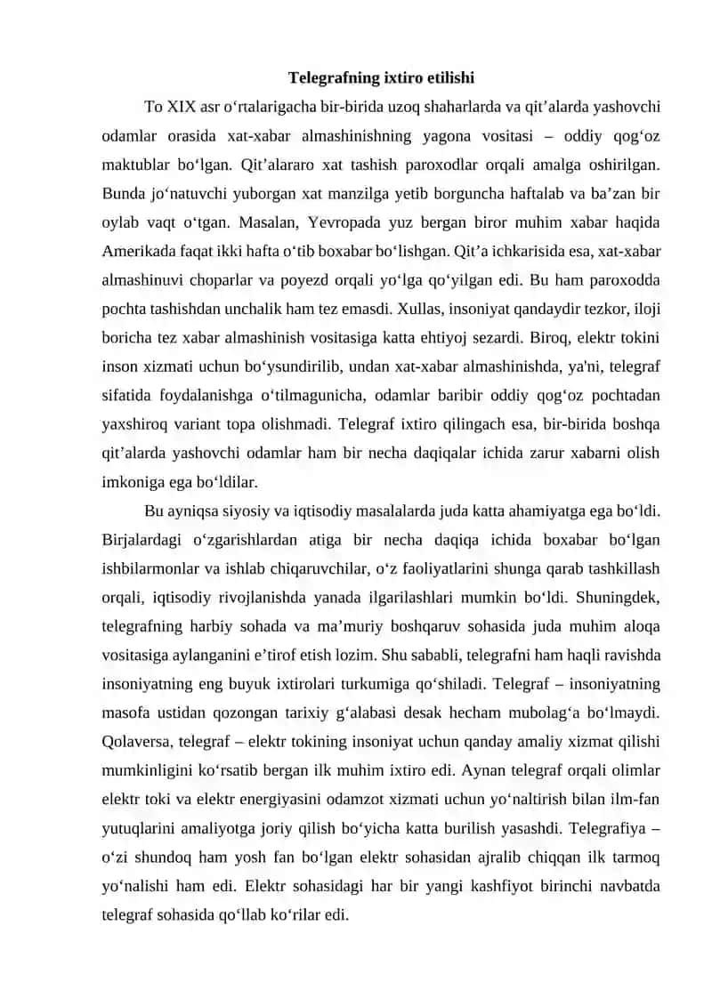 TELEGRAFNING KASHF ETILISHI 3
