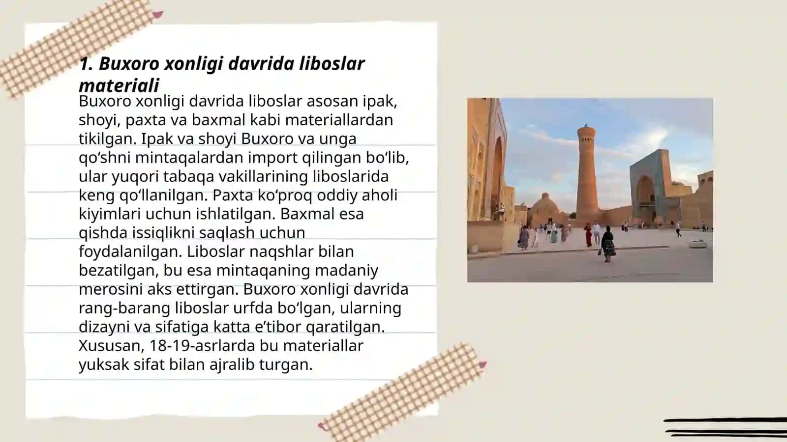Buxoro xonligi liboslar tarixi 3