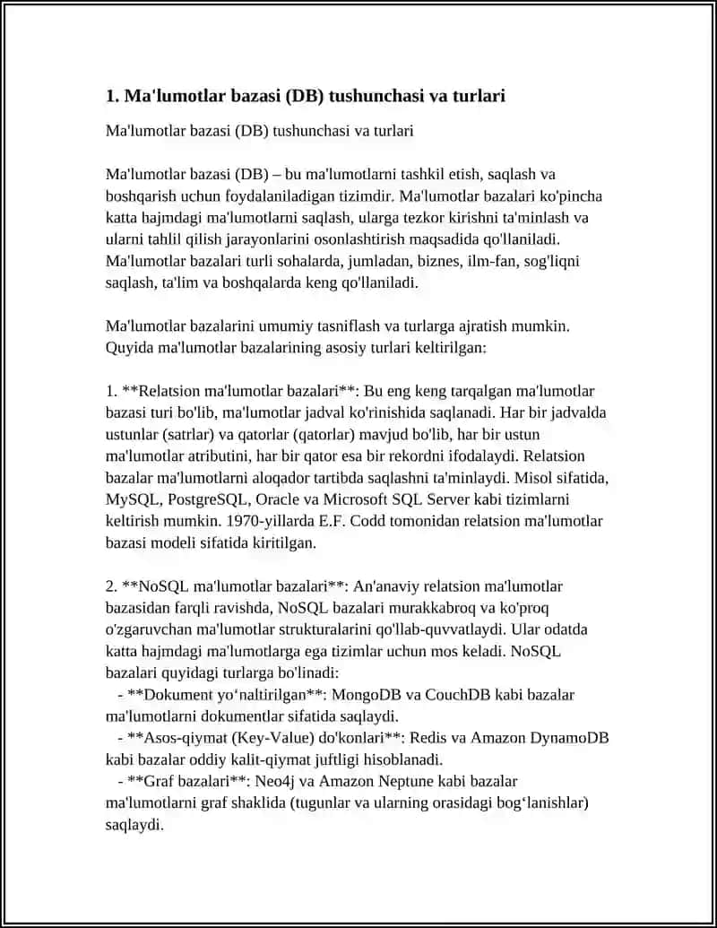 DATA BASE BASIC 3