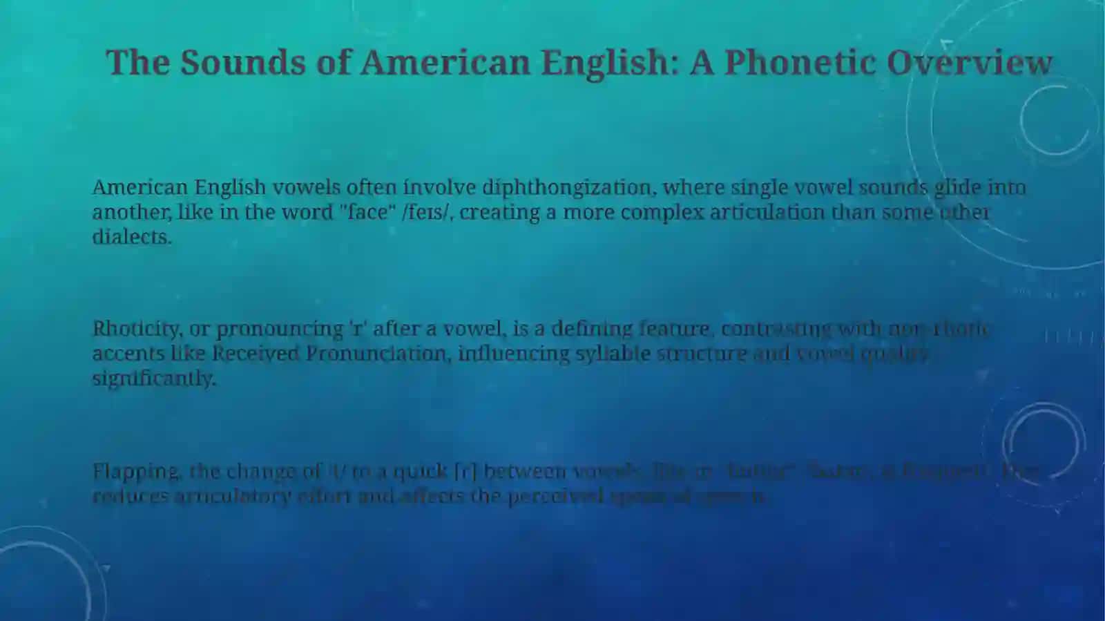 Decoding the American Accent: Phonetics, History, and Variation 3