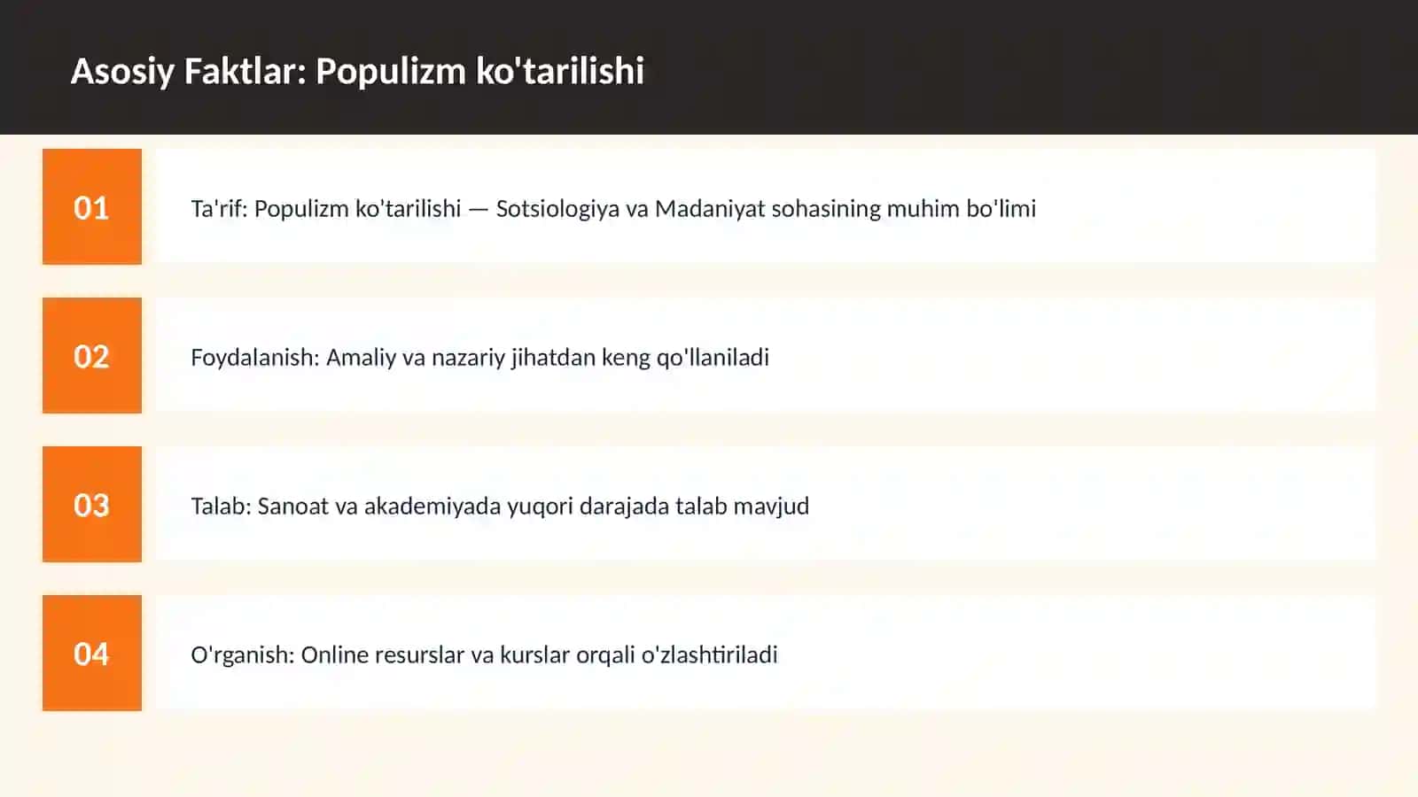 Populizm ko'tarilishi 3