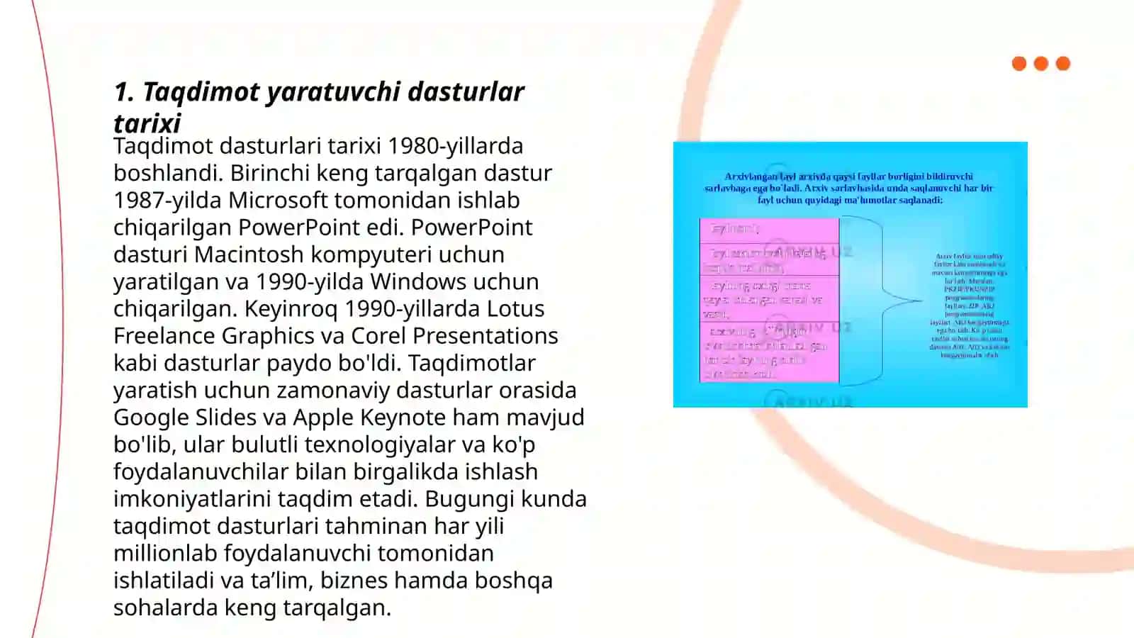 Taqdimot yaratuvchi dasturlar tarixi 3