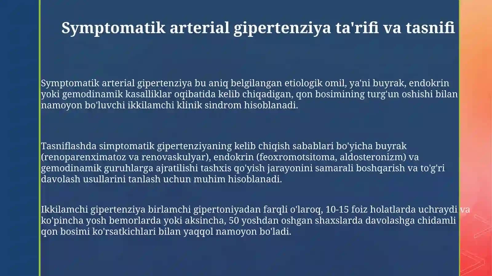 Simptomatik arterial gipertenziya 3