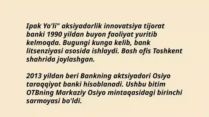 Ipak Yo'li Bank 3