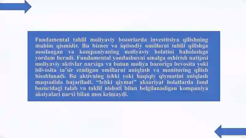 Fundamental Tahlil 3