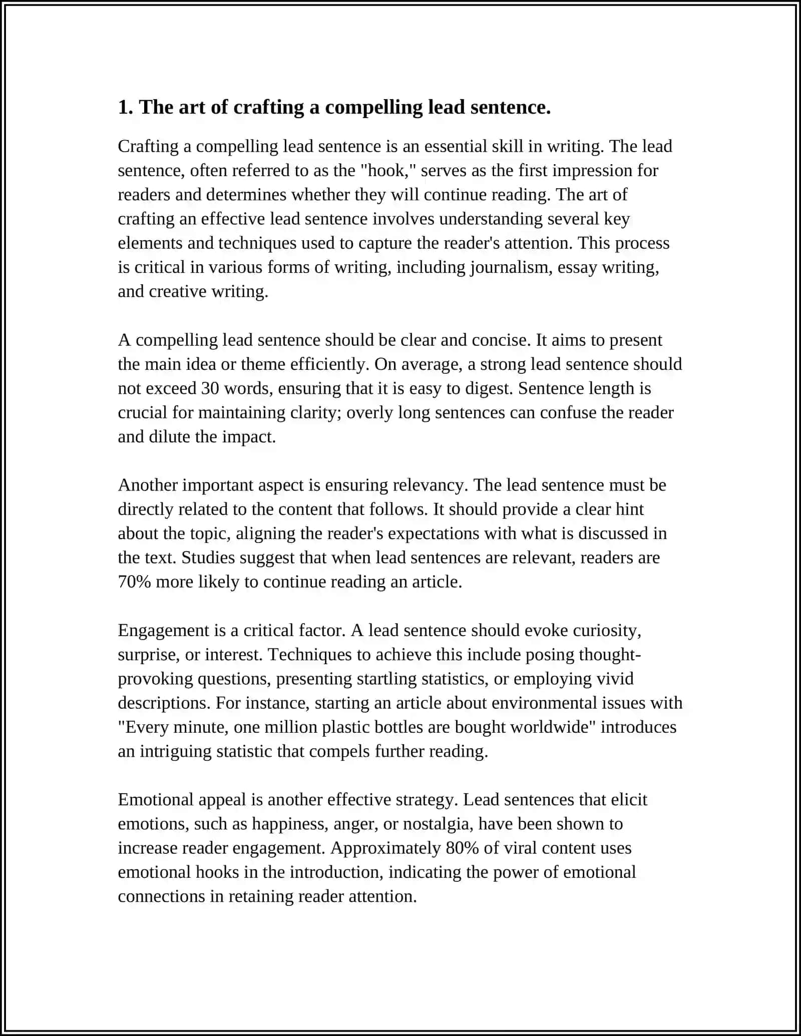 WRITING AN INTRODUCTORY PARAGRAPH TO THE GIVEN TOPICS 3