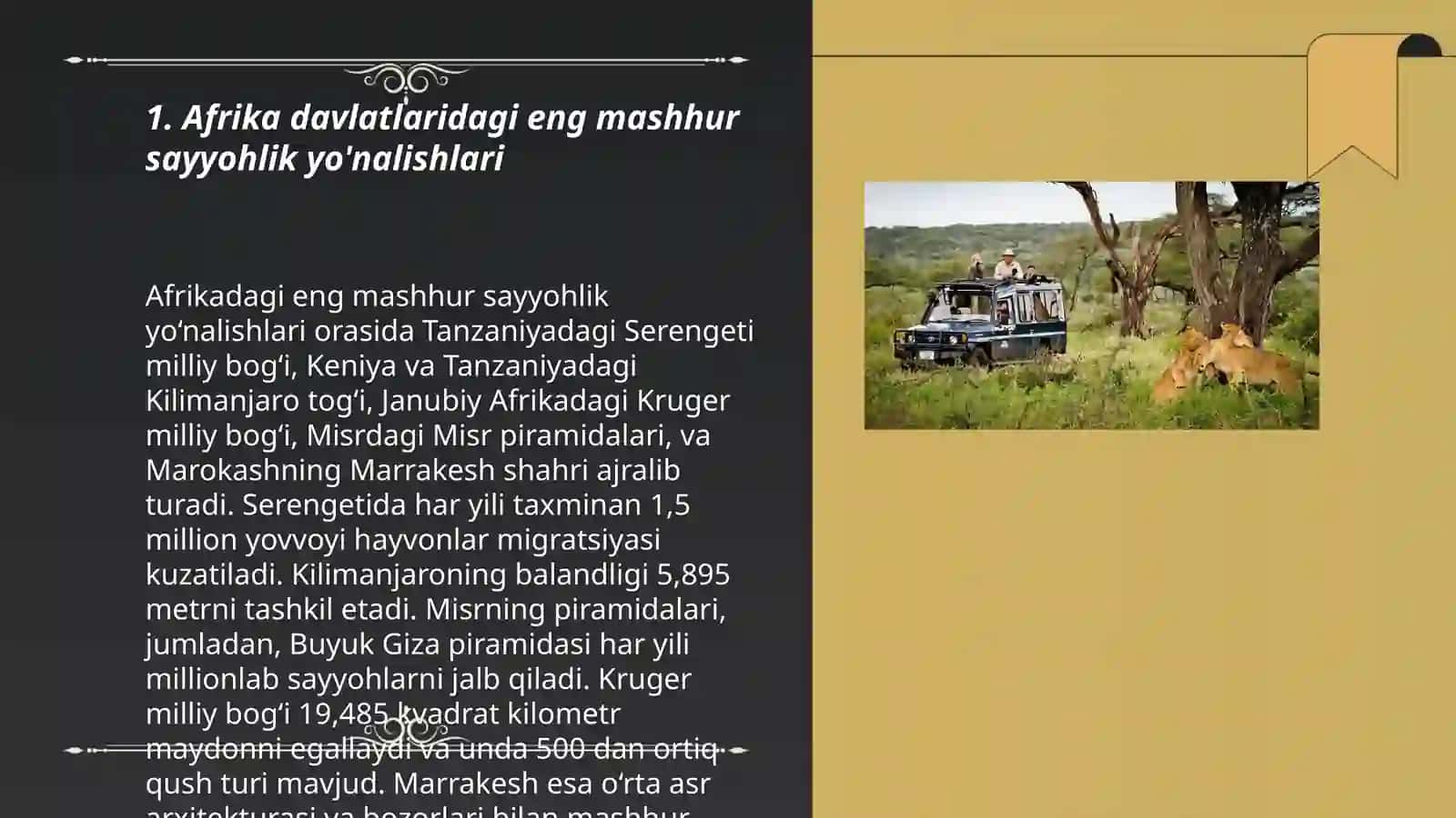 Afrika davlati turizmi 3