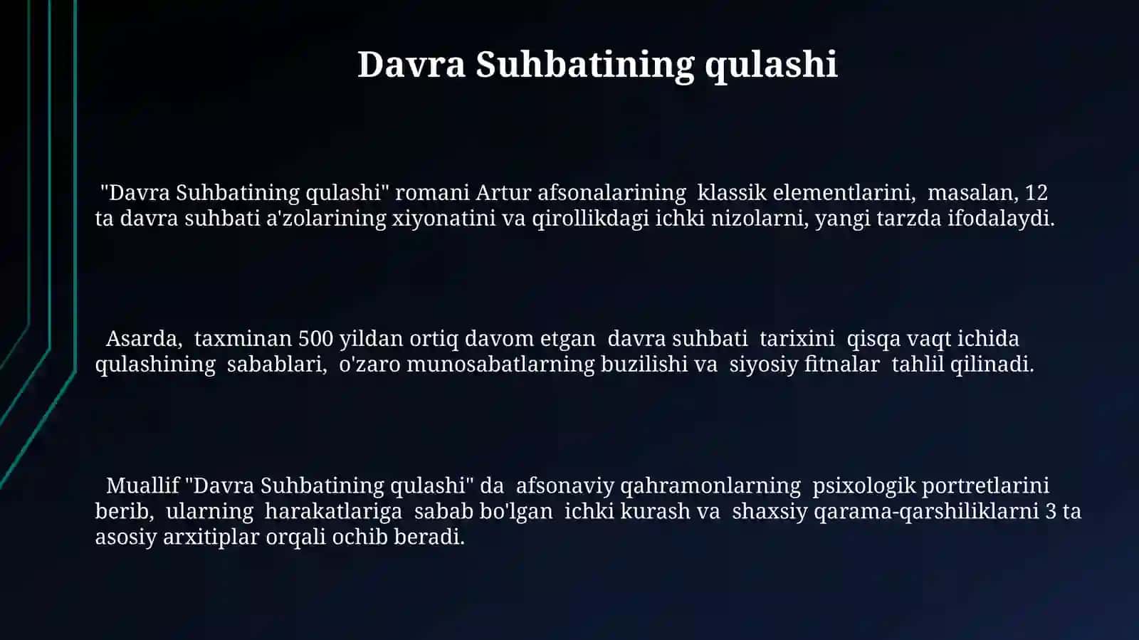 Davra Suhbatining qulashi 3