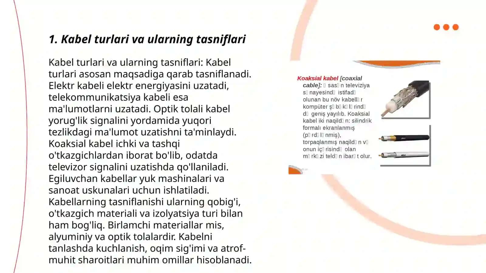 Kabel turlari 3