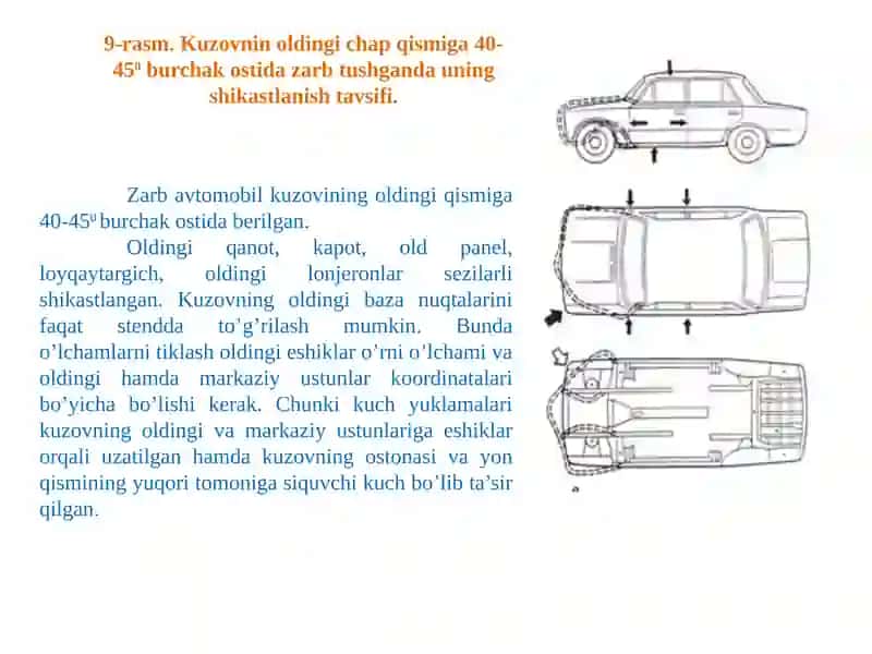 Avtomobil kuzovi va kabinasiga texnik xizmat ko'rsatish va ta'mirlash ishlari texnologiyasi 3