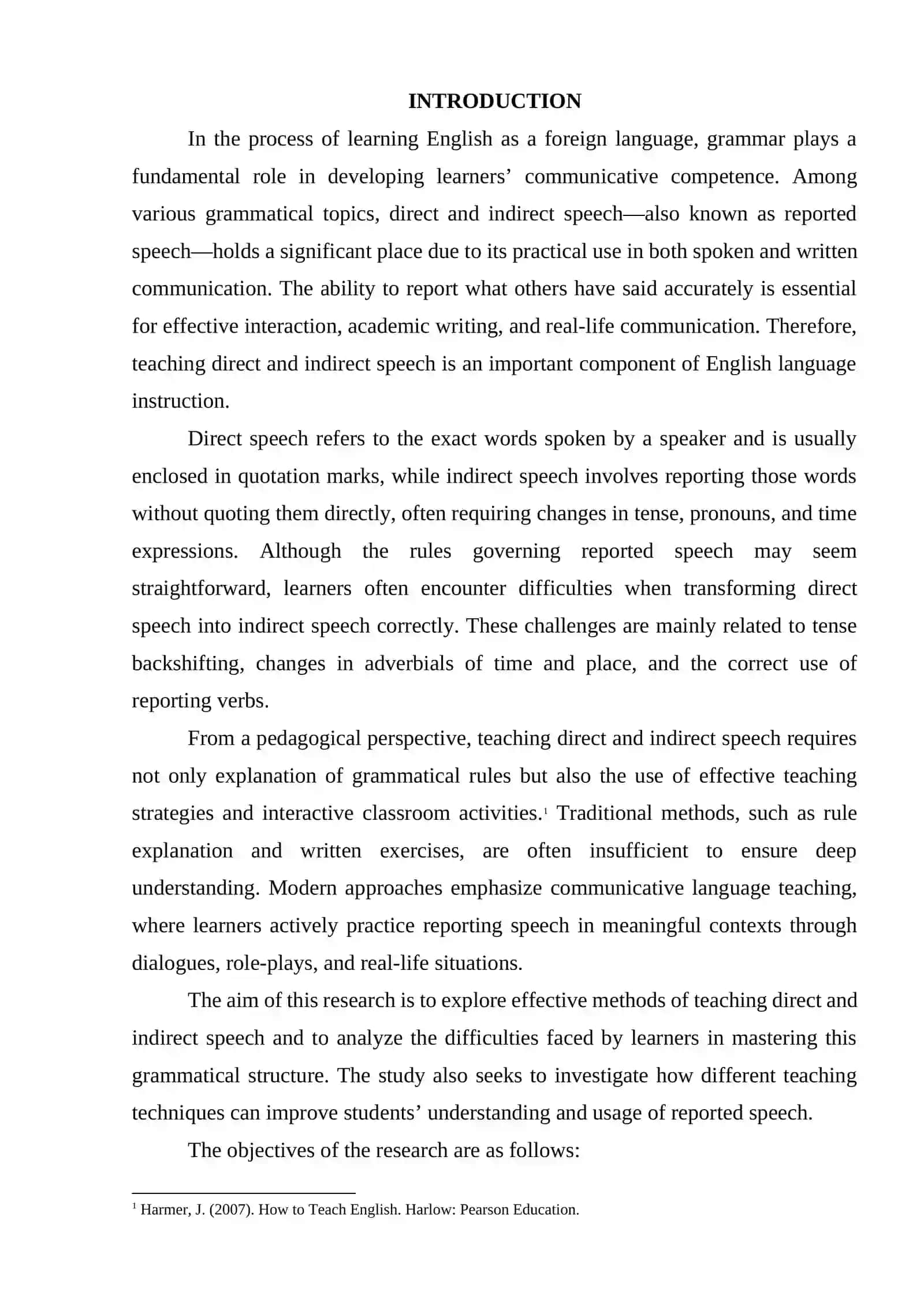 Coursework on Teaching Direct and Indirect Speech 3
