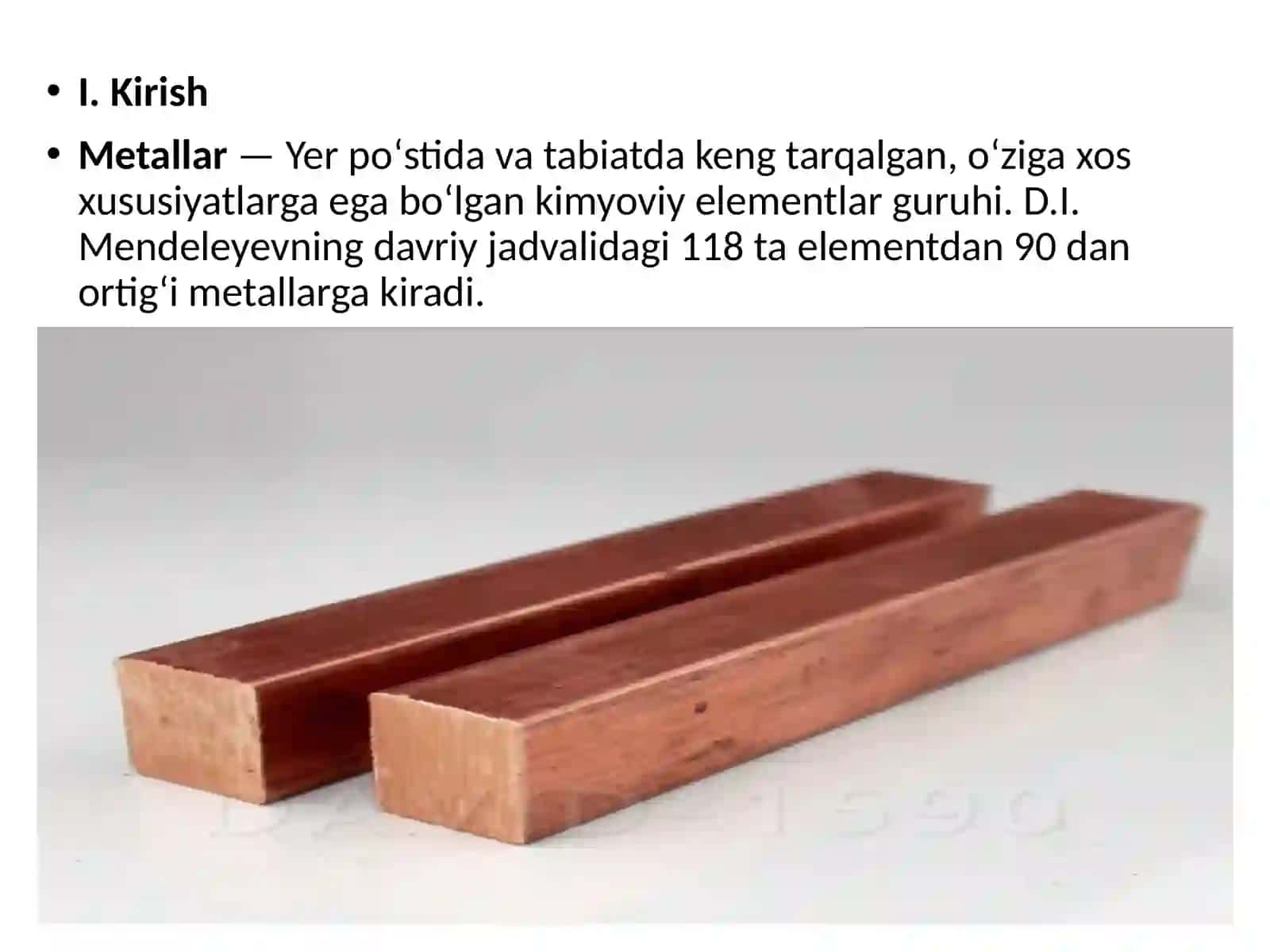 Metallar haqida tushuncha 3
