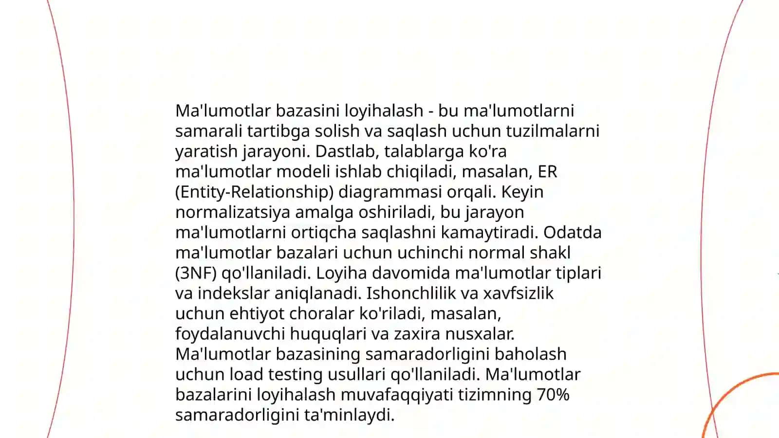 Ma'lumotlar bazasini loyihalash 3
