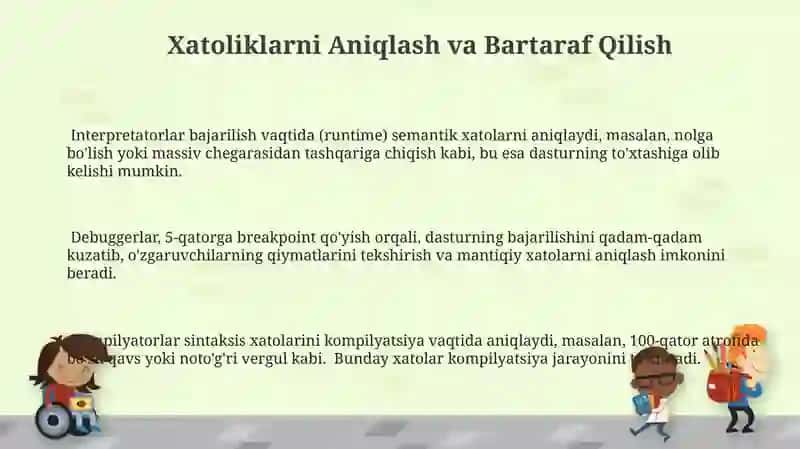 Interpretatorlar va kompilyatorlar 3