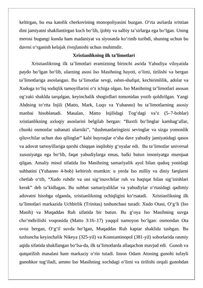 O‘rta asrlarda xristian dini 3