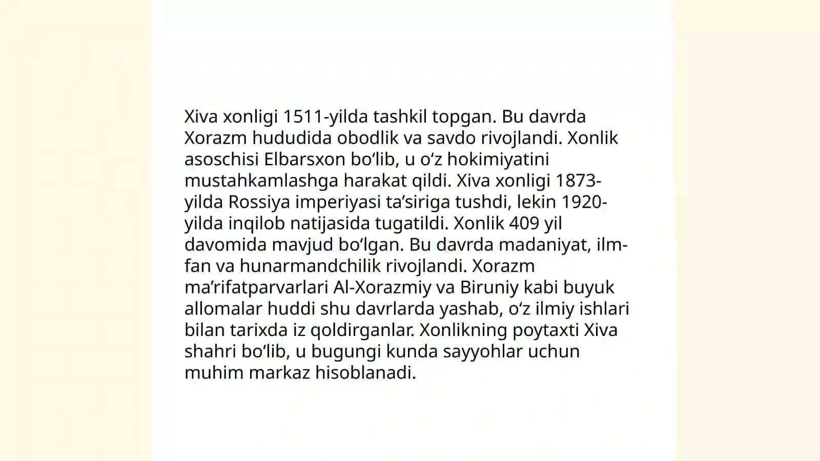 Xiva xonligidagi mansablar 3
