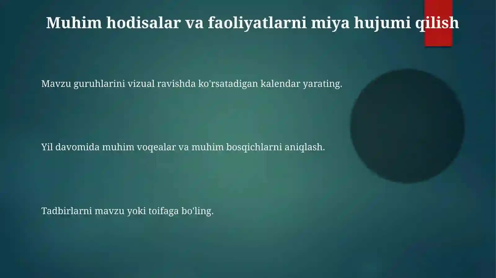 Kalendar tematik reja tuzish 3