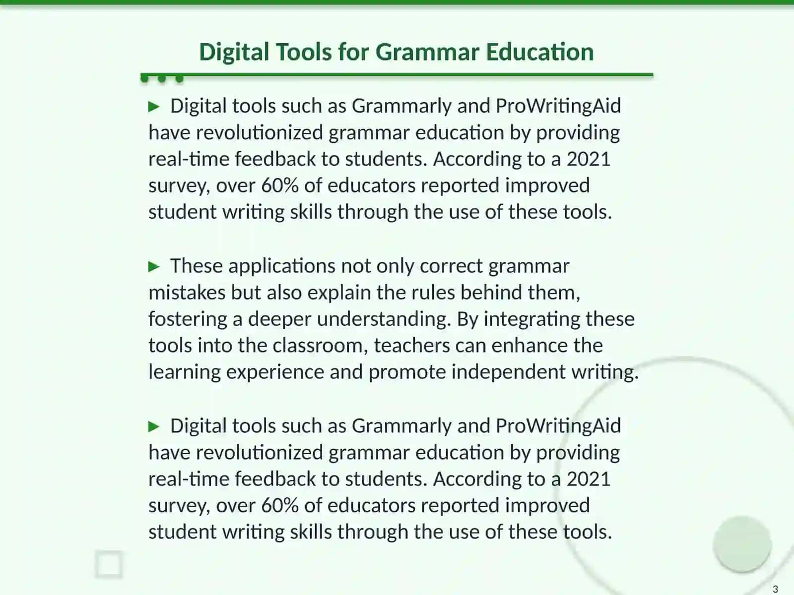 Technologies of teaching grammar 3