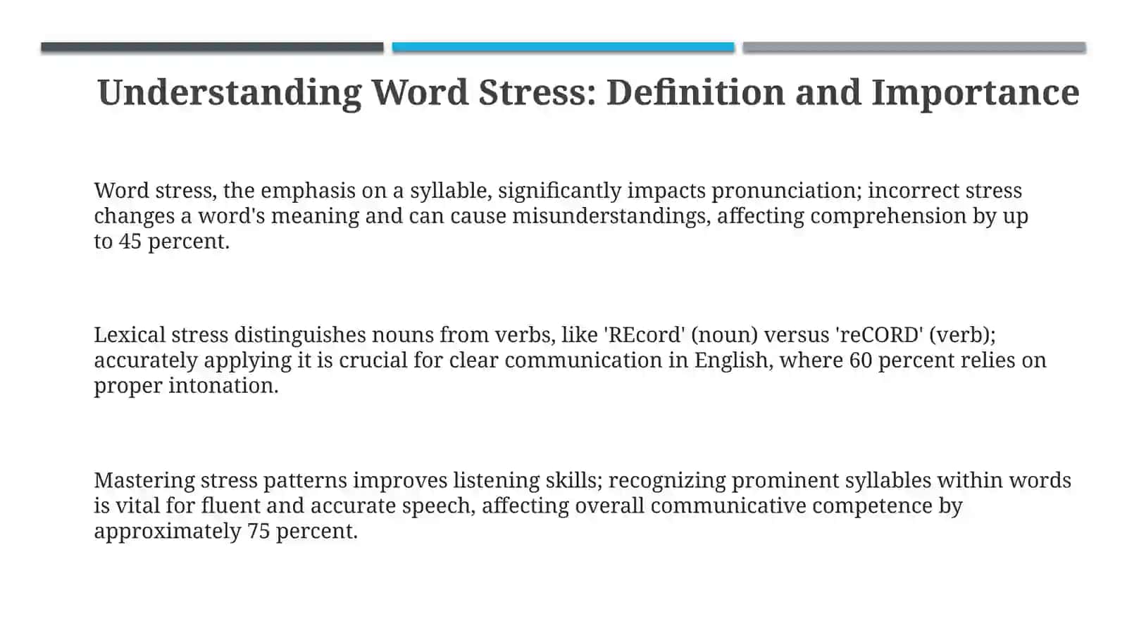 Word stress 3
