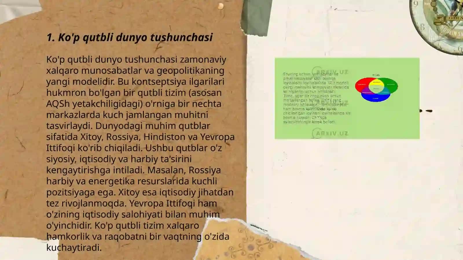 Ko'p qutbli dunyo modeli 3