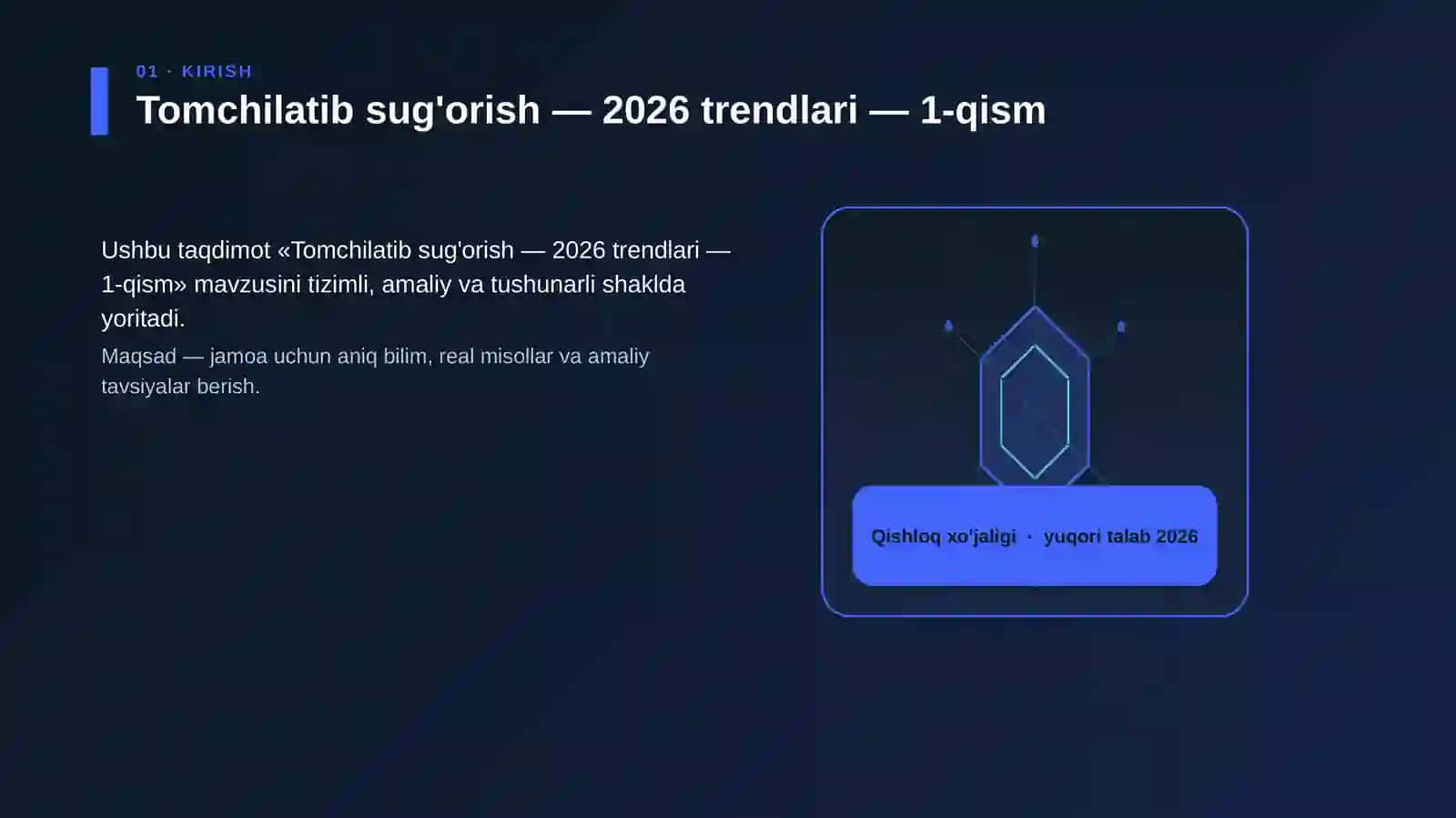 Tomchilatib sug'orish — 2026 trendlari — 1-qism 3