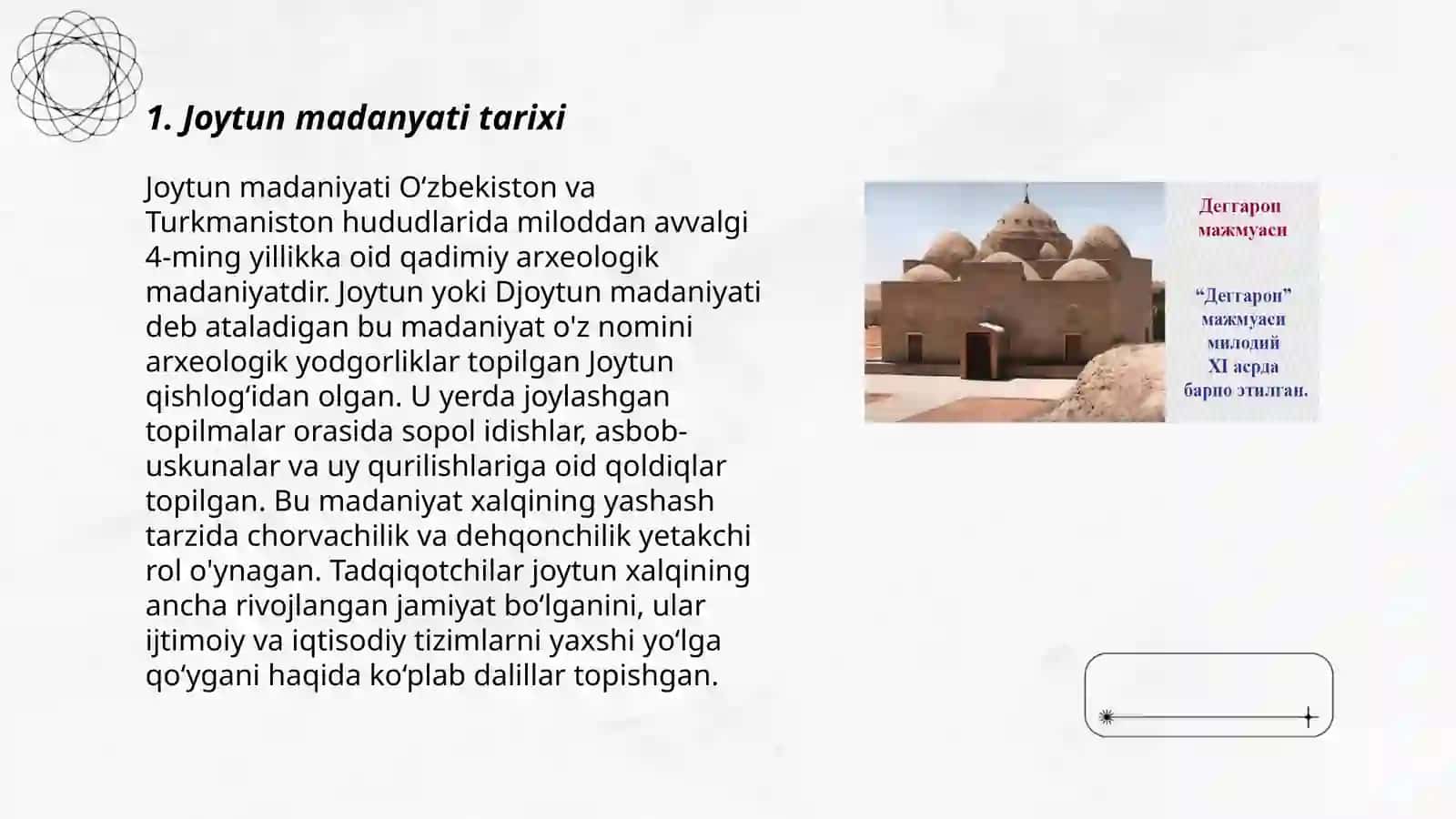 Joytun madaniyati 3