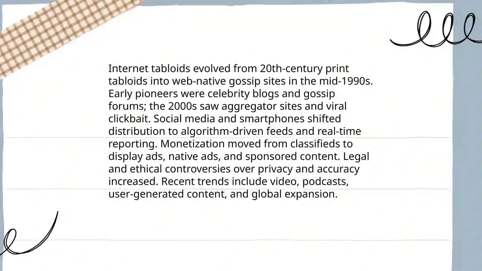 Internet tabloids Evolution 3