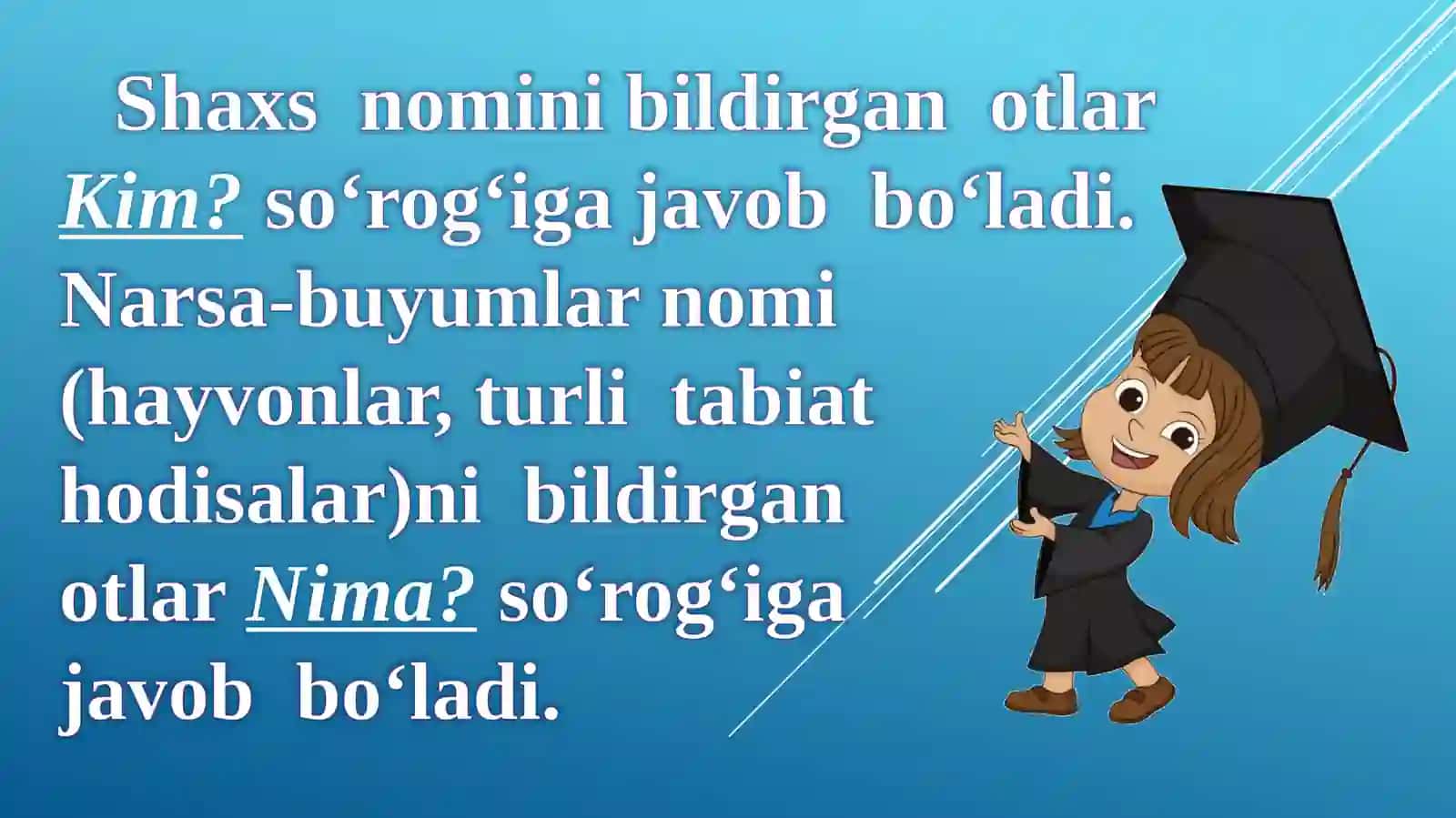 OTLARNING MA’NO  TURLARI. 3-sinf Ona tili dars ishlanma 3