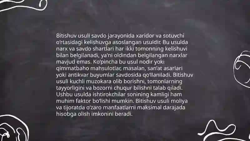 Bitishuv usuli 3