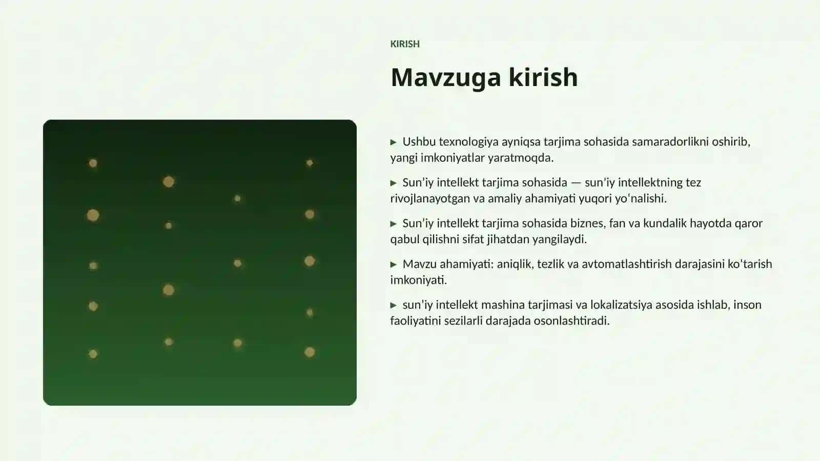 Sunʼiy intellekt tarjima sohasida 3