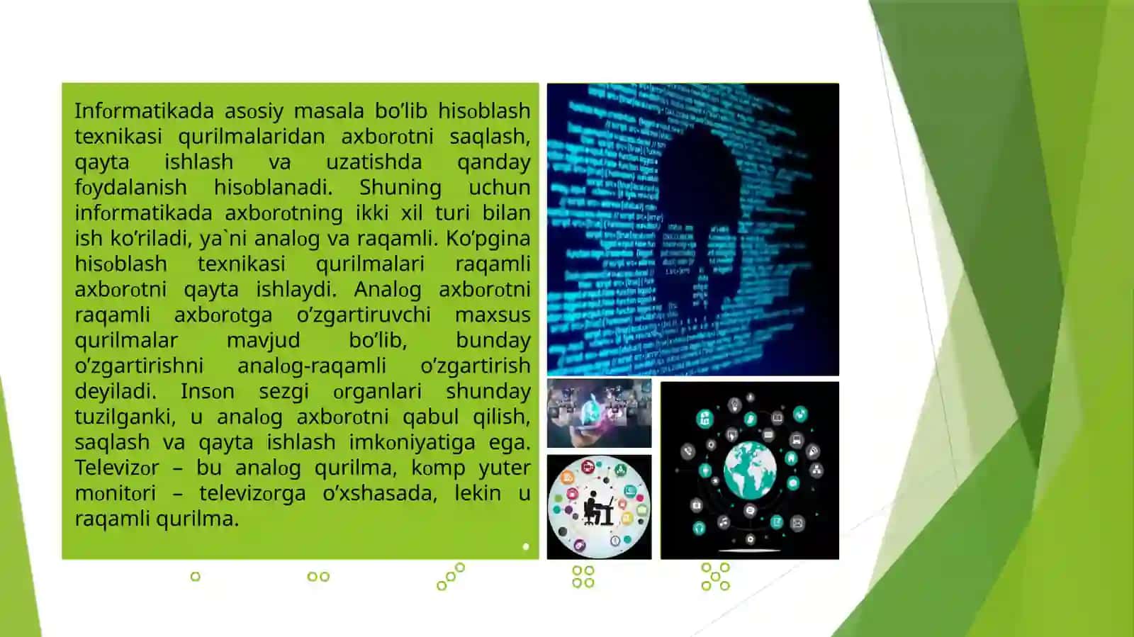 Matnli, grafik, audio va video axborotlarni hajmini hisoblash 3