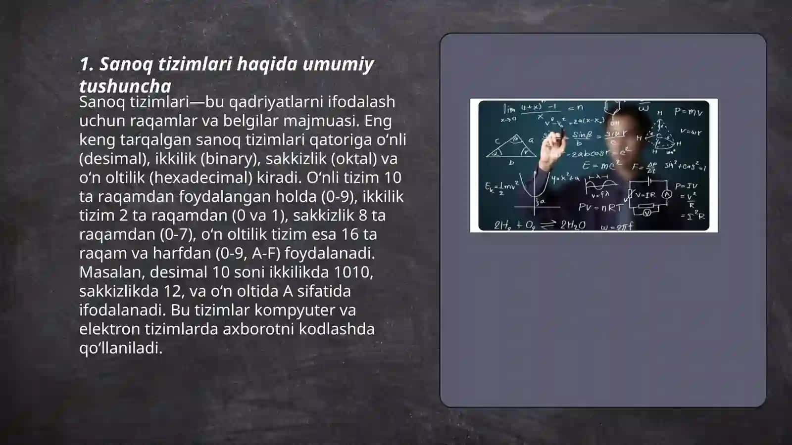 Sanoq sistemalari 3