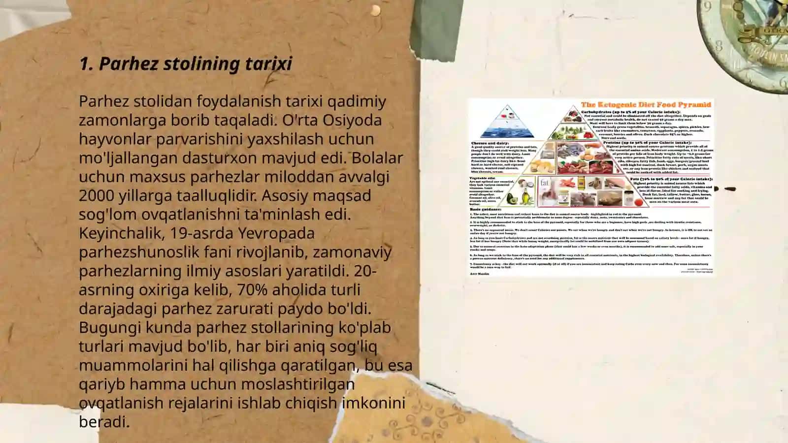 Parhez stolining tarixi 3