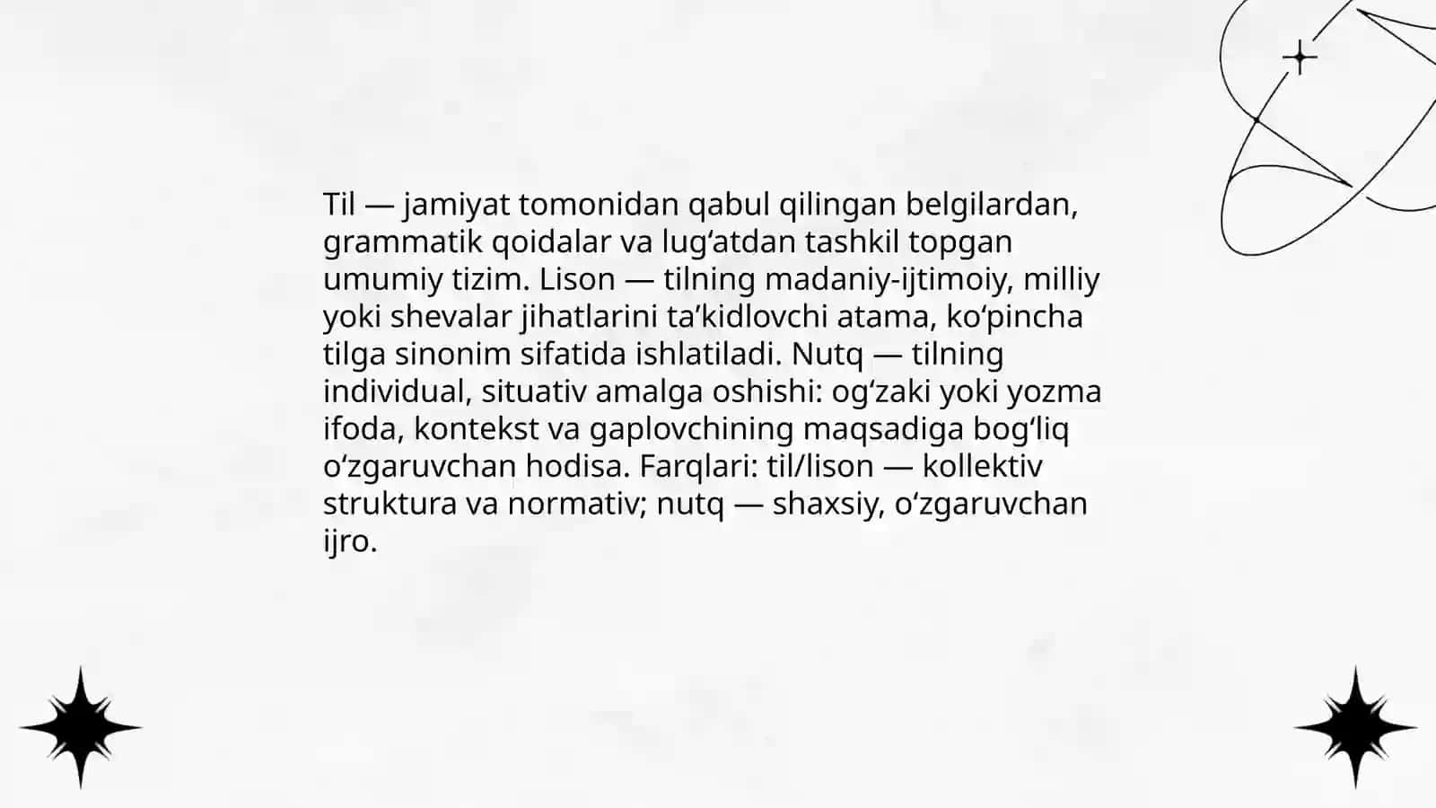 Til, lison va nutq munosabati 3