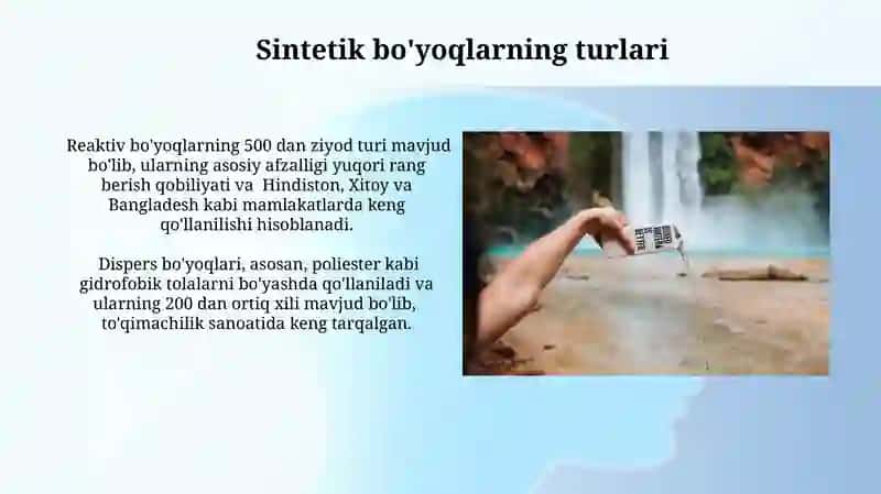 Tabiiy va sintetik bo'yoqlar 3