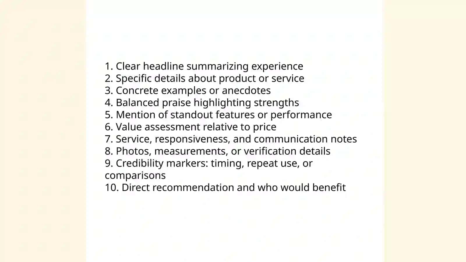 Elements of a Five-star Review 3