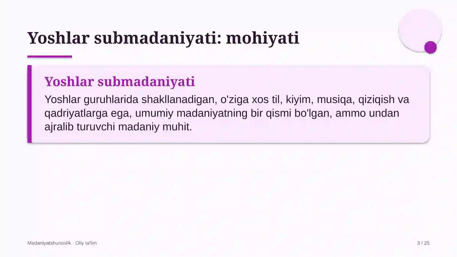 Bolalar turizmida yoshlar submadaniyati 3