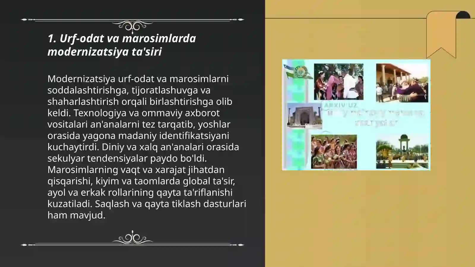 Ma'naviy madaniyatdagi transformatsiyalar 3