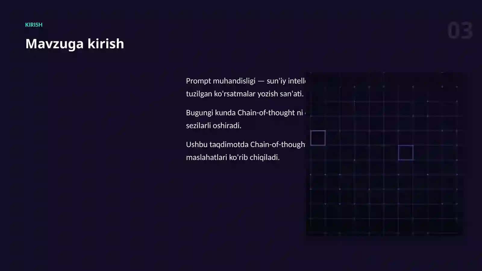 Prompt muhandisligi 3