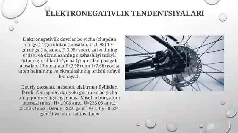 Elementlarning davriy va davriy bo'lmagan xossalari 3